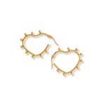 💧 Argollas de corazón punteado - Imagen 3