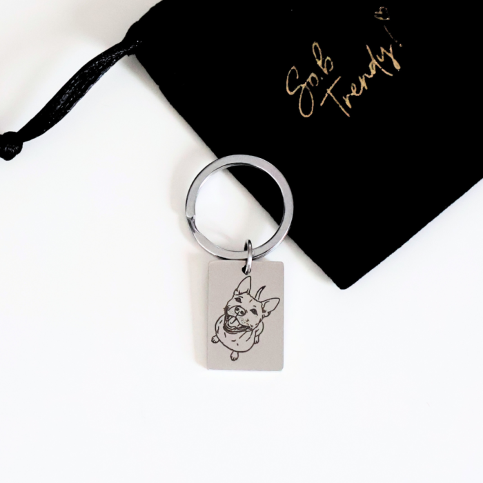 💧  Llavero personalizado cuadrado - Imagen 3