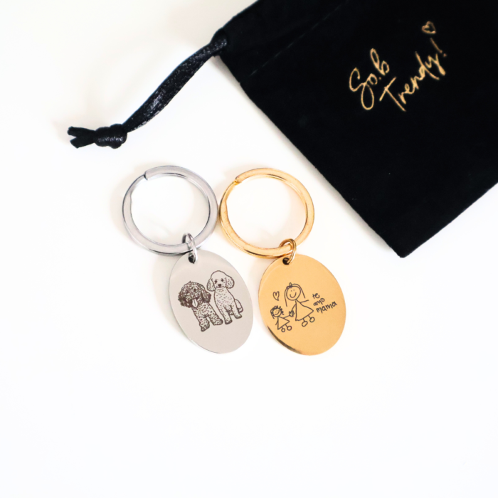 💧 Llavero personalizado ovalado - Imagen 2