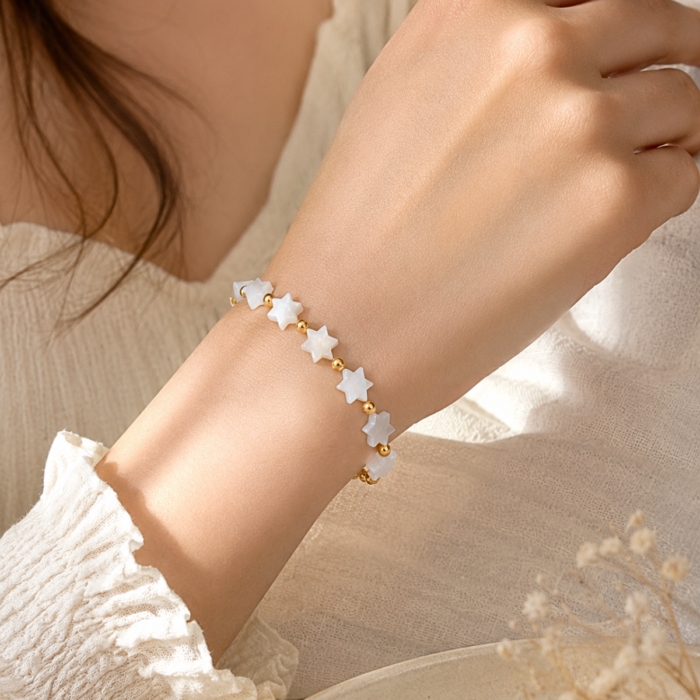 Pulsera de estrellas de nácar - Imagen 2
